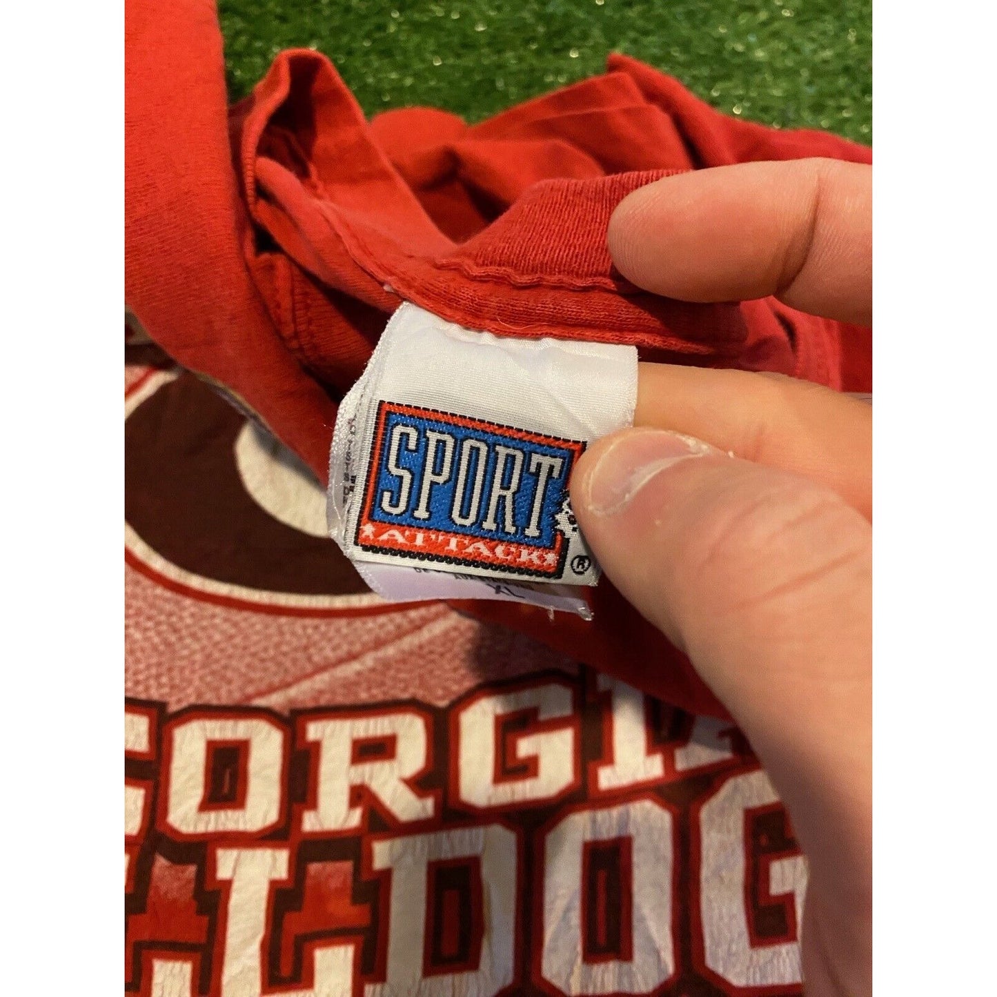 Vintage Georgia Bulldogs tshirt extra large football adult red 2002 mens UGA