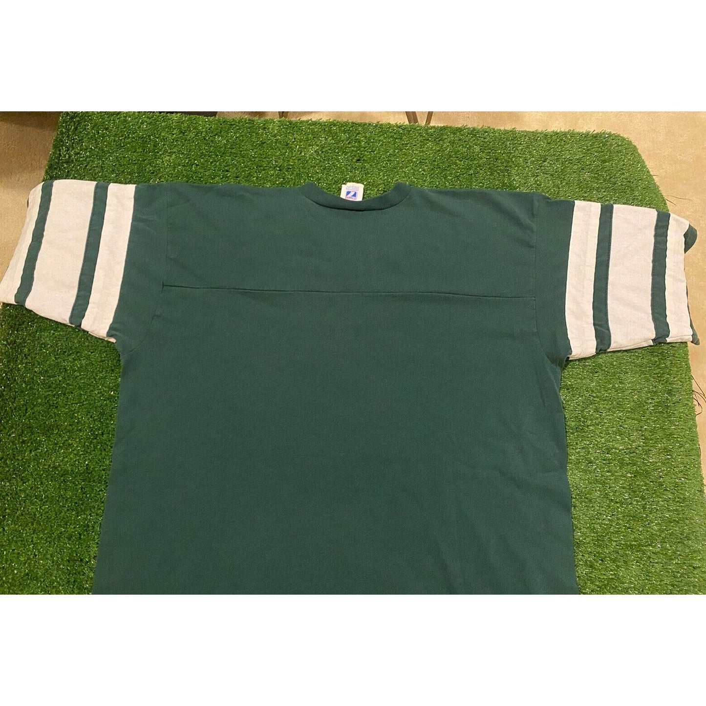 Vintage Logo 7 Green Bay Packers arch logo spell out t-shirt XL green retro