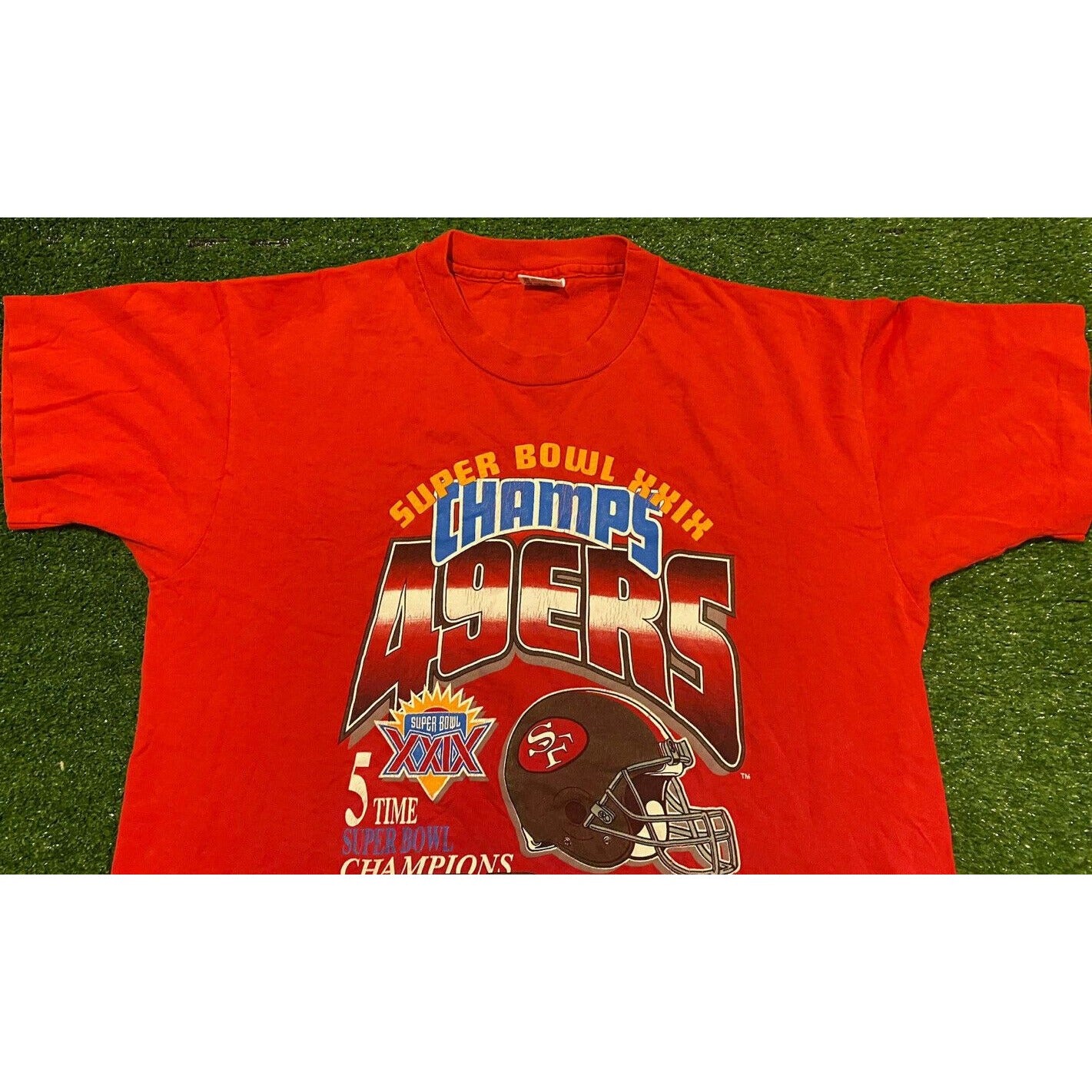 Vintage San Francisco 49ers Niners Super Bowl XXIX Champions t-shirt large NFL