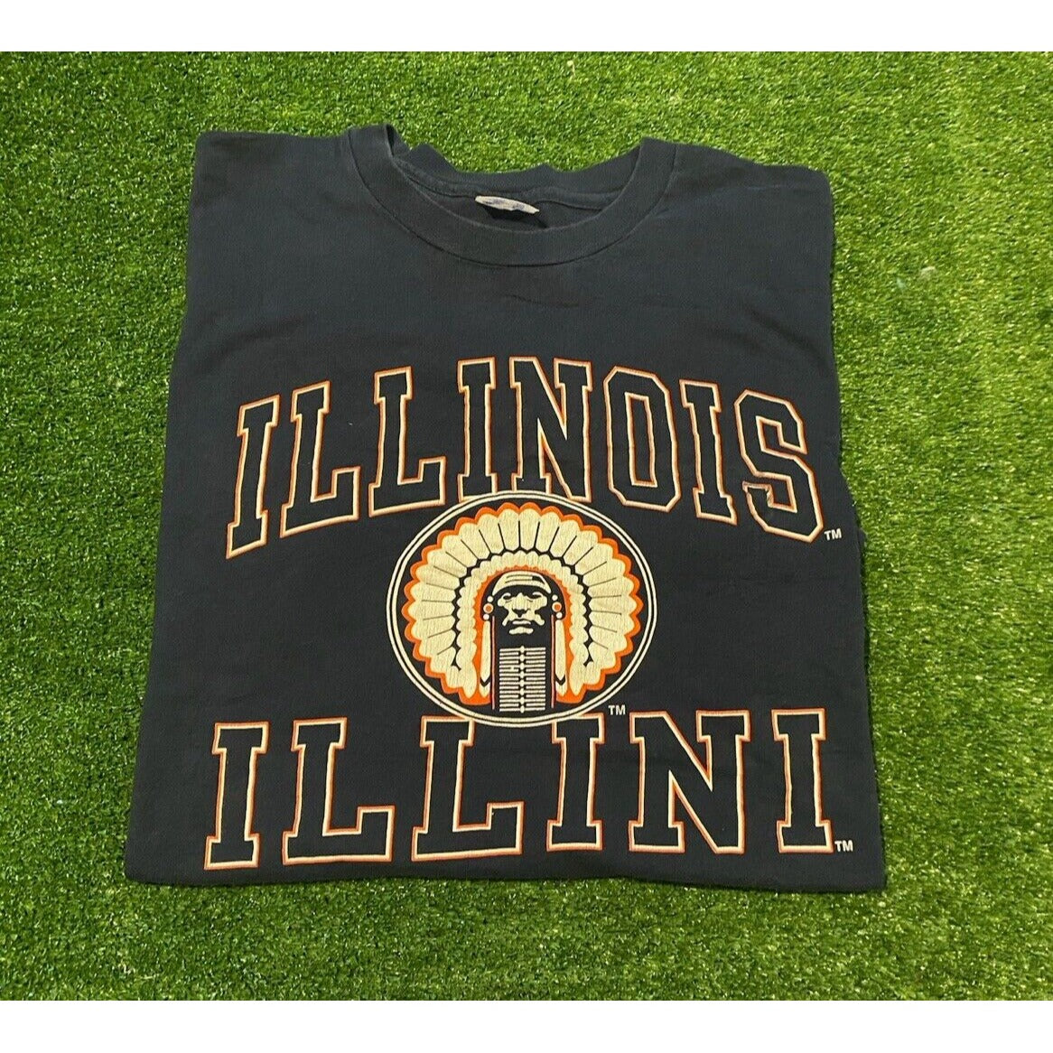 Vintage Illinois Fighting Illini shirt extra large Champion mens blue 1990s