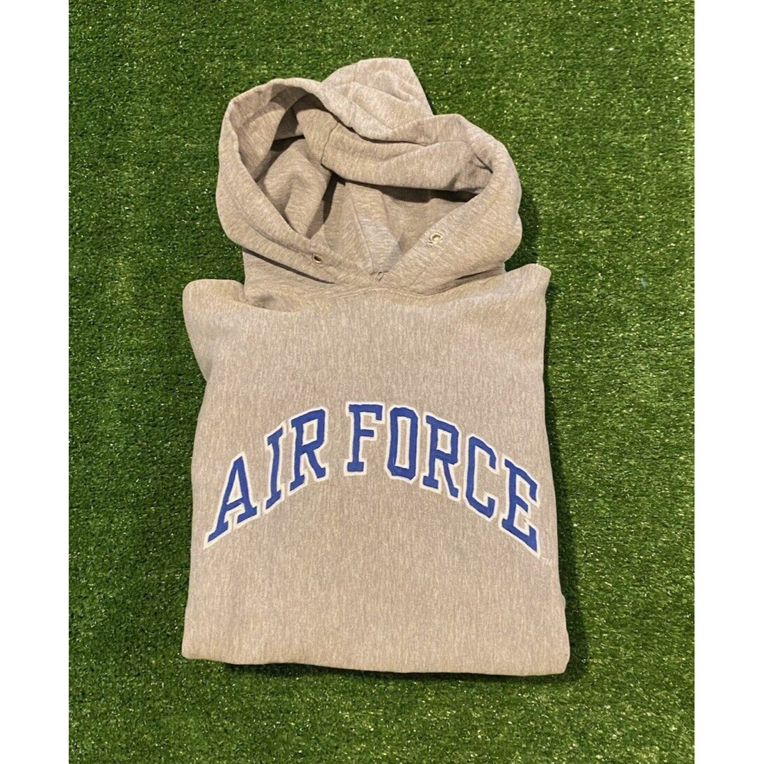 Vintage Air Force Falcons sweatshirt small hoodie mens gray blue football Y2K