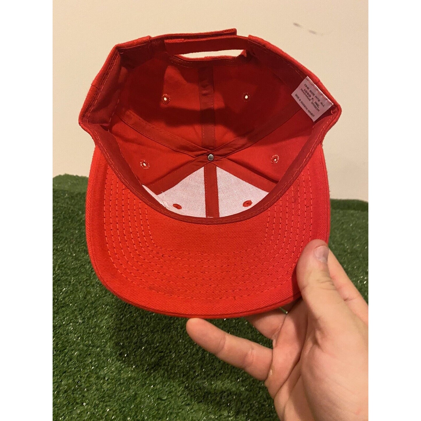 Vintage Logo 7 Indiana Hoosiers basketball strapback hat red NWT
