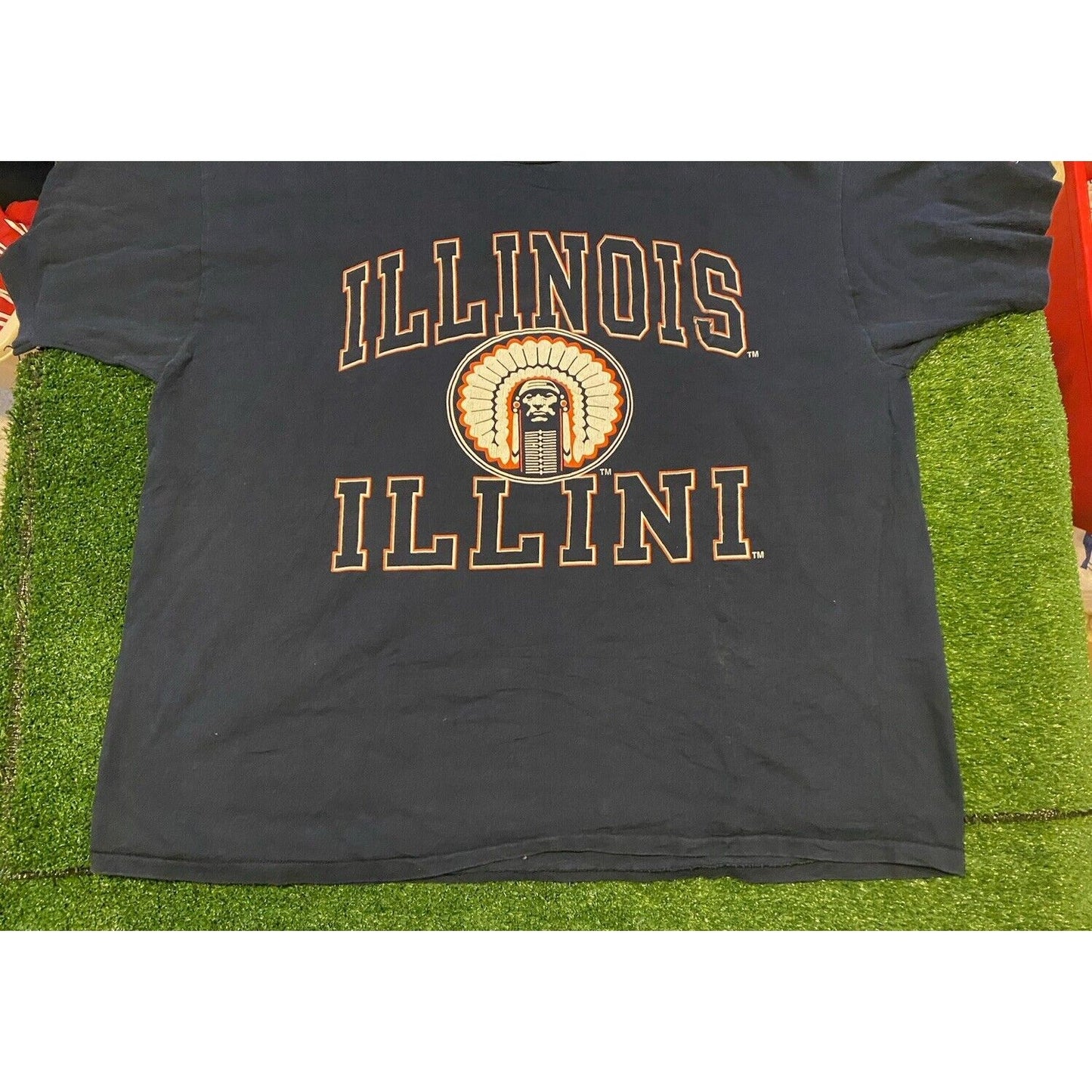 Vintage Illinois Fighting Illini shirt extra large Champion mens blue 1990s