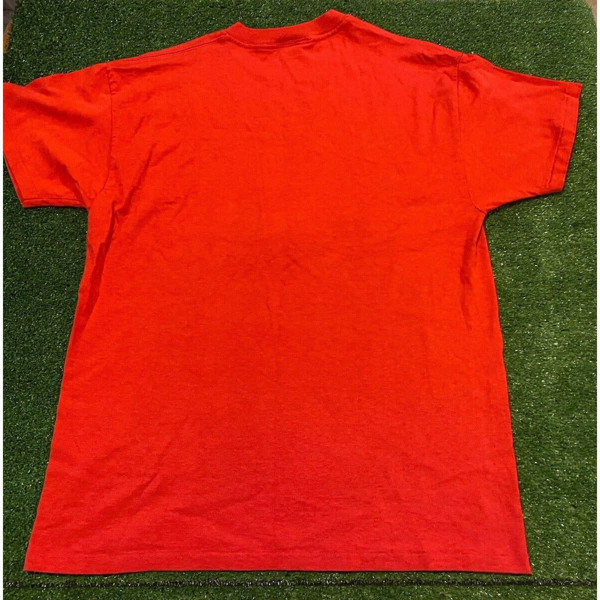 Vintage Cleveland Indians tshirt large red Chief Wahoo Crable Sportswear adult