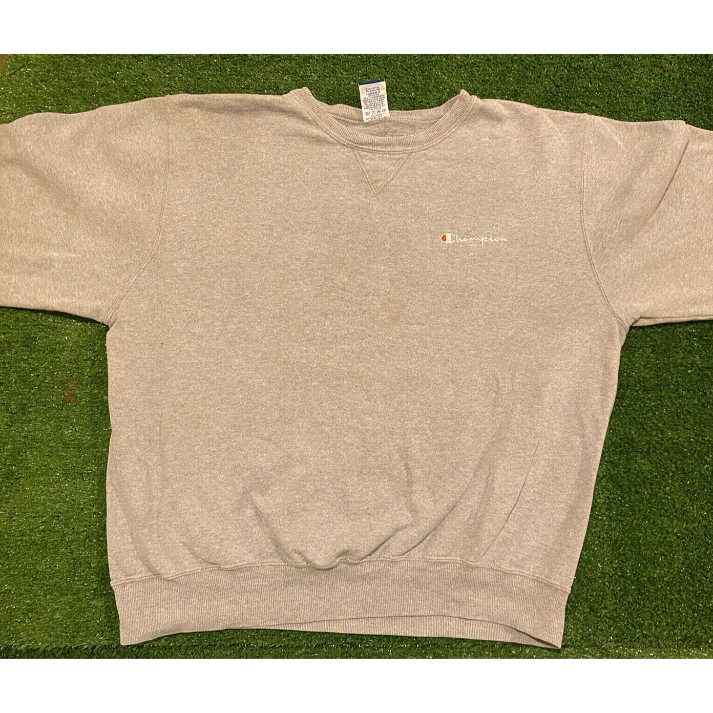 Vintage Champion Authentic Athletic Apparel crewneck gray large 1990 s retro