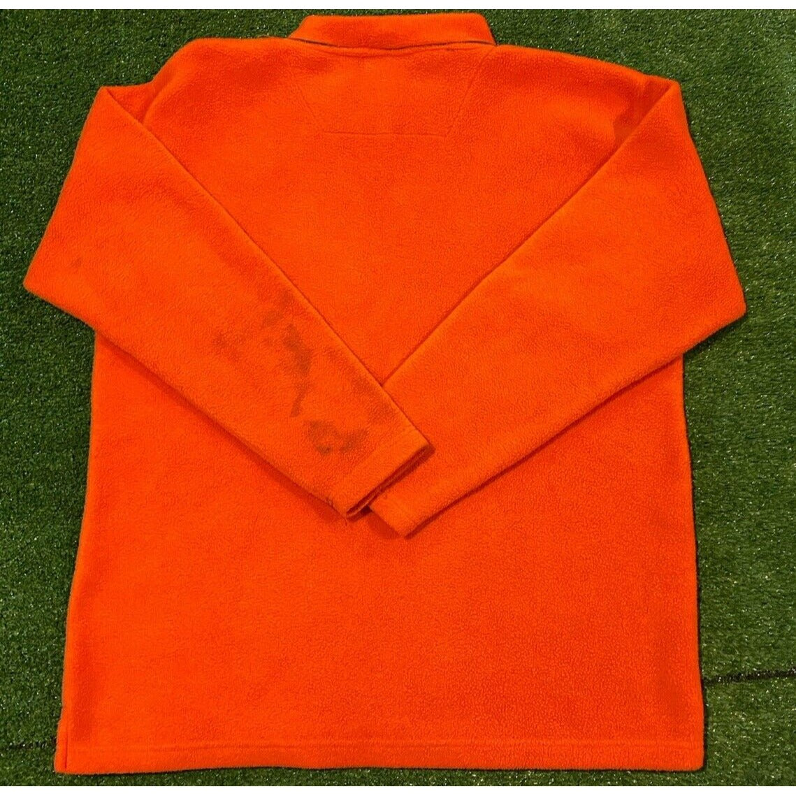 VIntage Cleveland Browns sweatshirt mens large orange v neck fleece Y2K Unisex