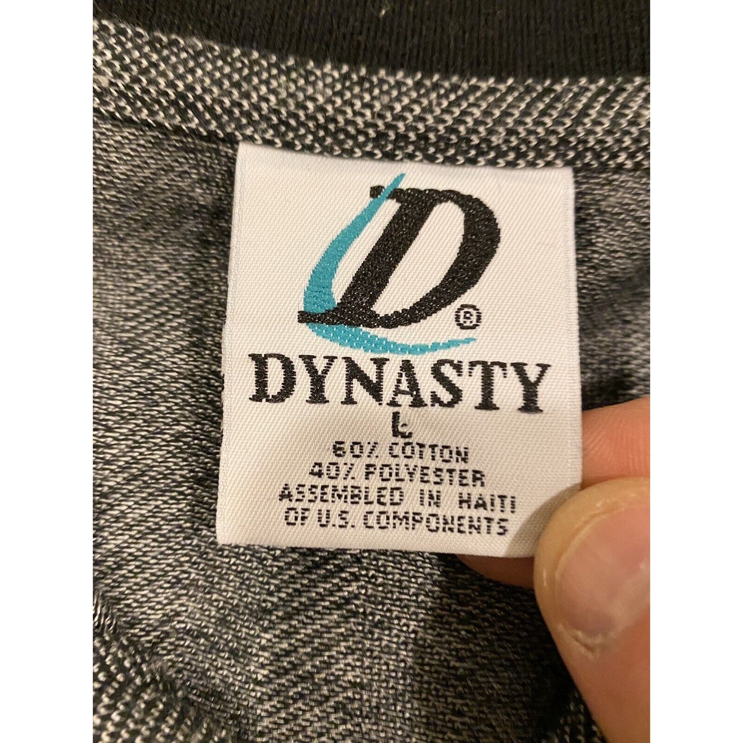 Vintage Dynasty Cleveland browns Two Toned Gray polo Size Large