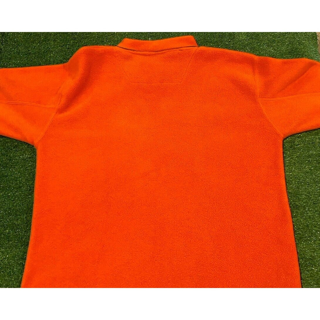 VIntage Cleveland Browns sweatshirt mens large orange v neck fleece Y2K Unisex