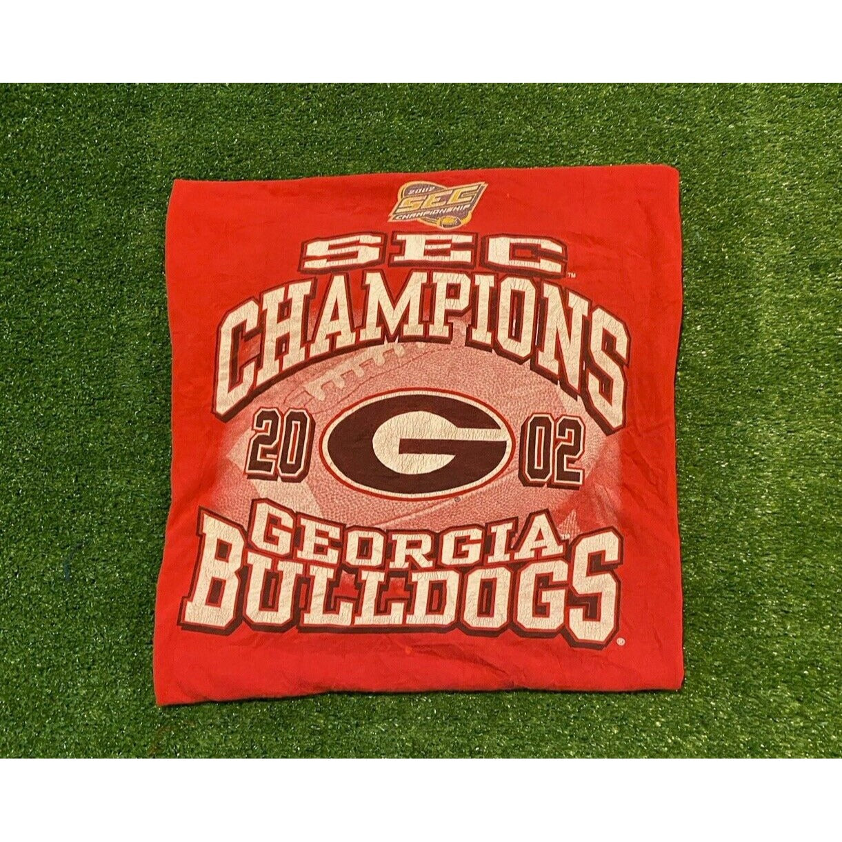 Vintage Georgia Bulldogs tshirt extra large football adult red 2002 mens UGA