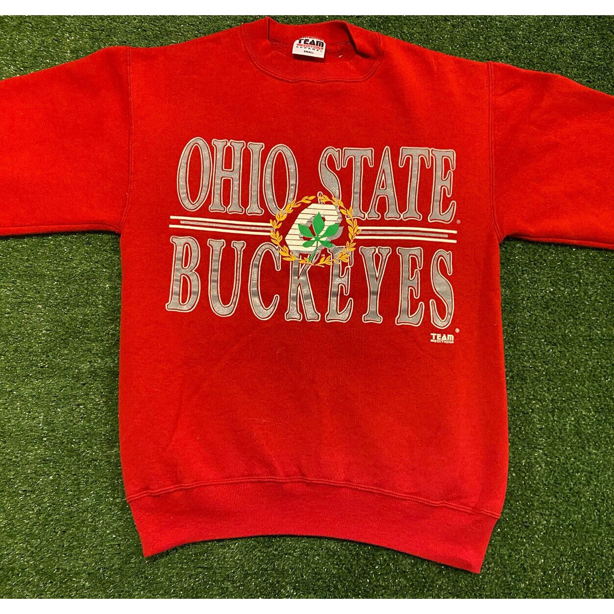 Vintage Ohio State Buckeyes crewneck sweatshirt small red mens adult OSU 90s