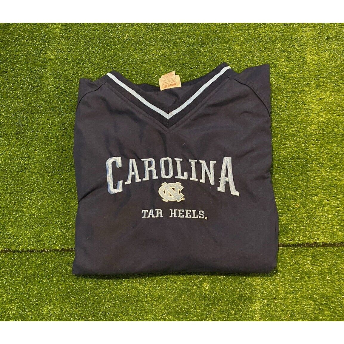 Vintage North Carolina Tar Heels pullover jacket coat XL mens blue Red Oak