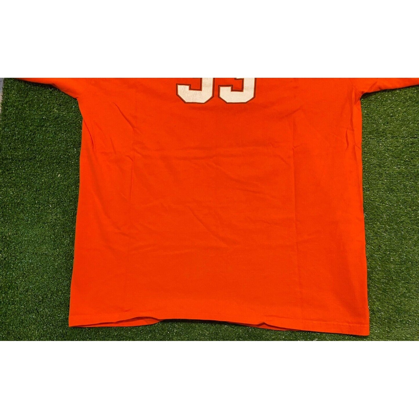 Vintage Y2K Retro Champion Bowling Green Falcons football #33 t-shirt XL orange