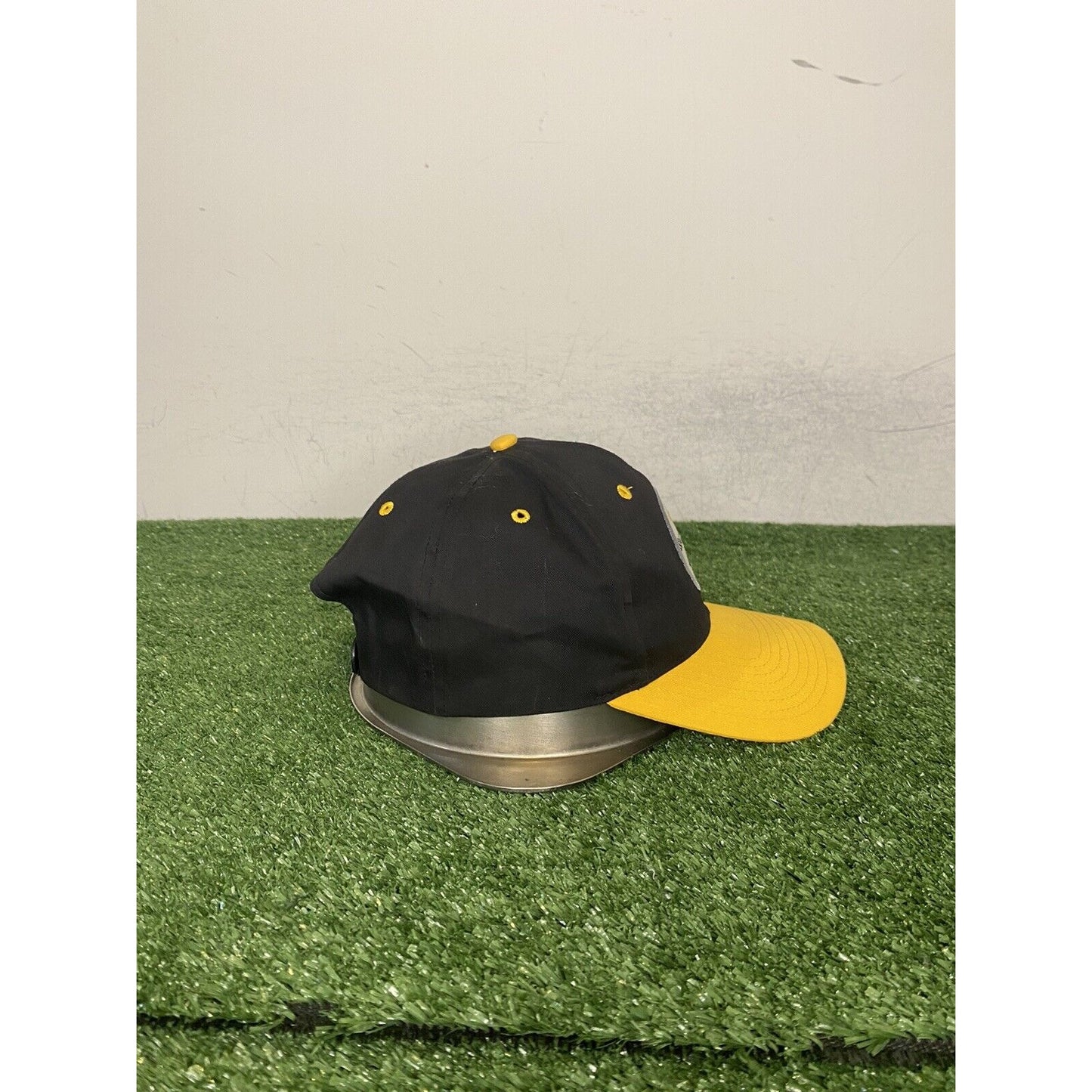 Vintage Pittsburgh Steelers hat cap snap back black yellow Twins Enterprise mens