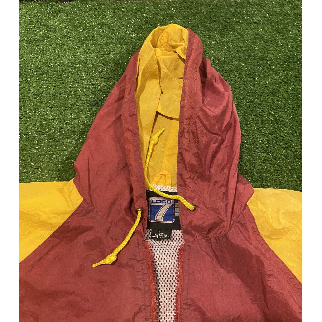 Vintage Logo 7 Super Bowl XXIX 29 zip up jacket coat SF 49ers Charger XL