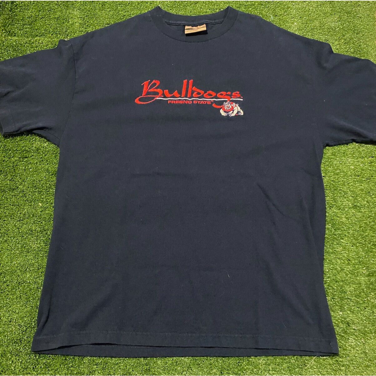 Vintage Fresno State Bulldogs shirt mens extra large blue 90s football FSU