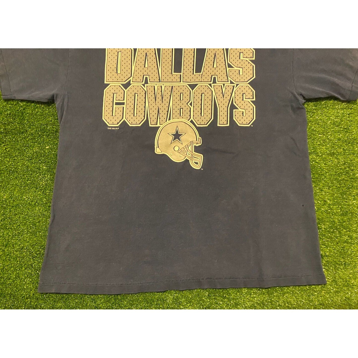 Vintage 1990s NFL Dallas Cowboys spell out football t-shirt XL Hanes Retro