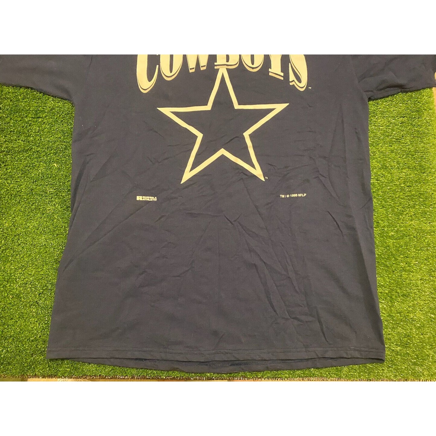 Vintage 1990s Russell Athletic Dallas Cowboys arch shadow t-shirt NFL XL 2XL