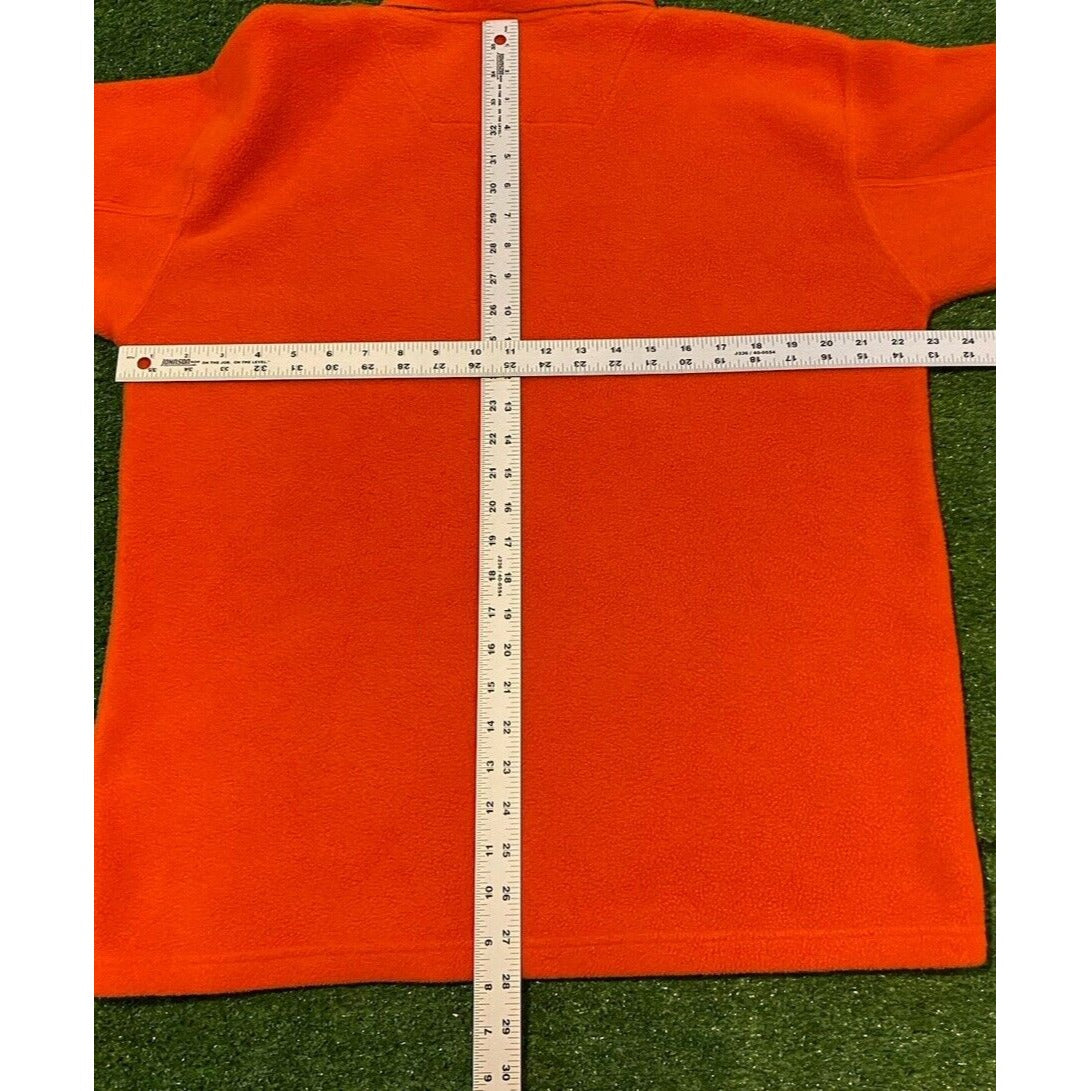 VIntage Cleveland Browns sweatshirt mens large orange v neck fleece Y2K Unisex