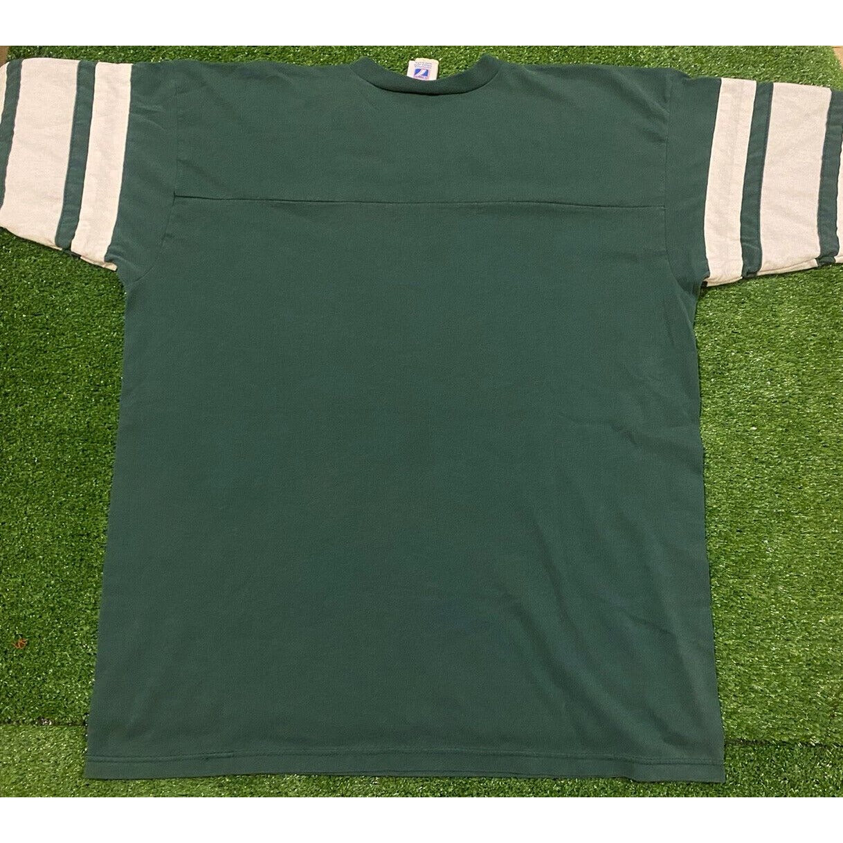 Vintage Logo 7 Green Bay Packers arch logo spell out t-shirt XL green retro