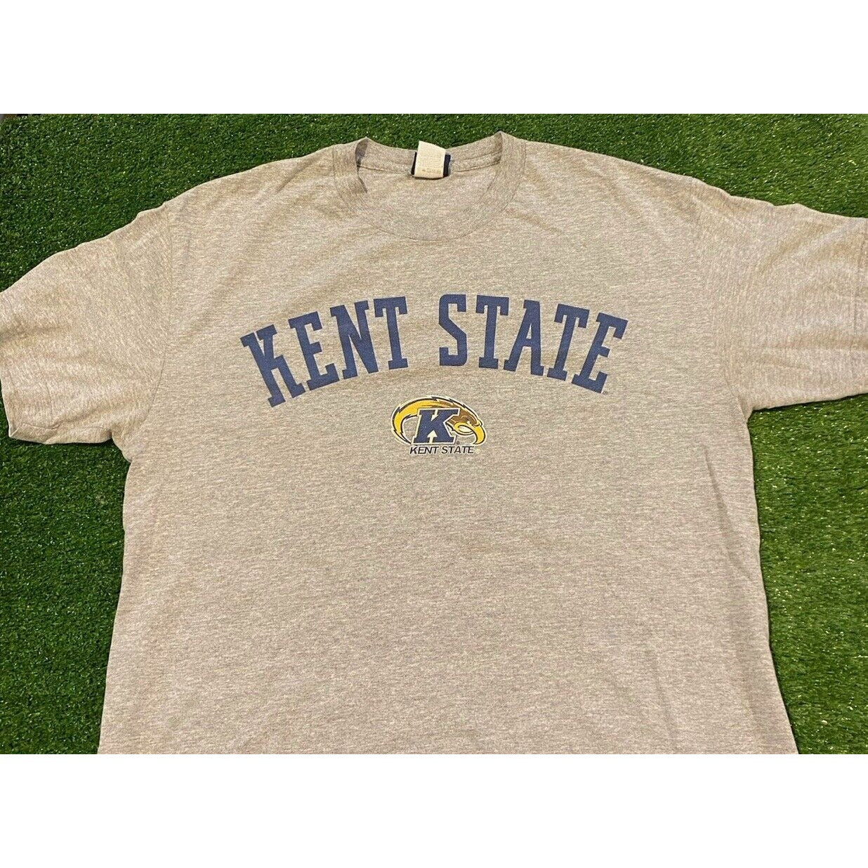Vintage Kent State Golden Flashes shirt large football gray mens Y2K