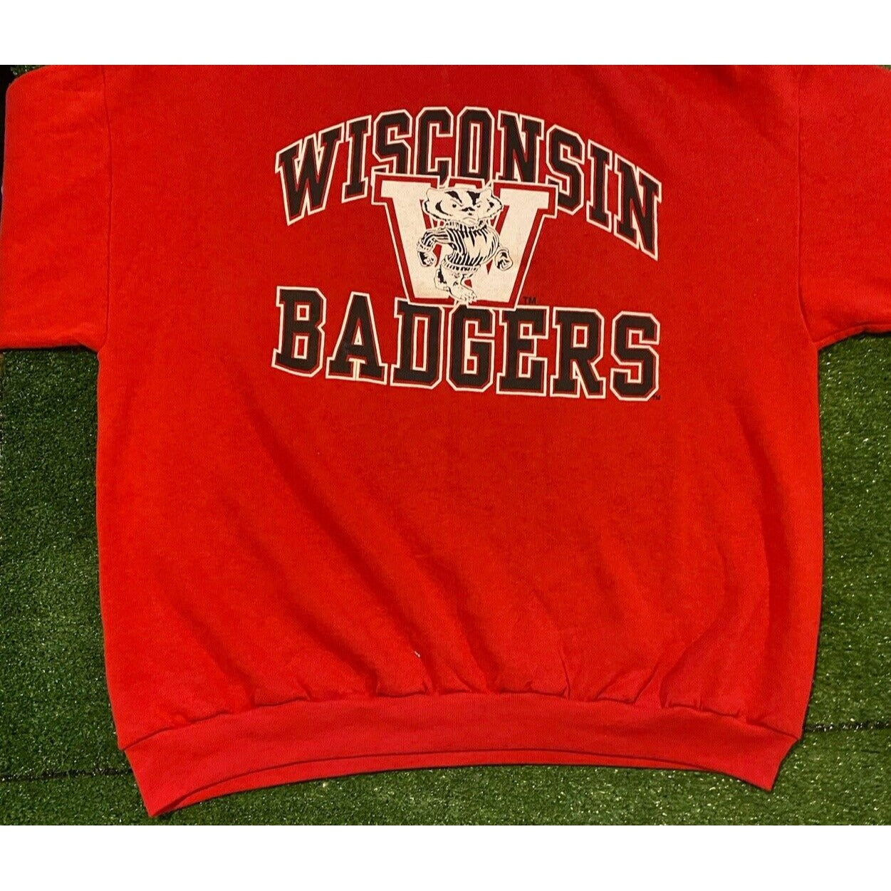 Vintage Wisconsin Badgers sweatshirt mens extra large crew neck oversize red P
