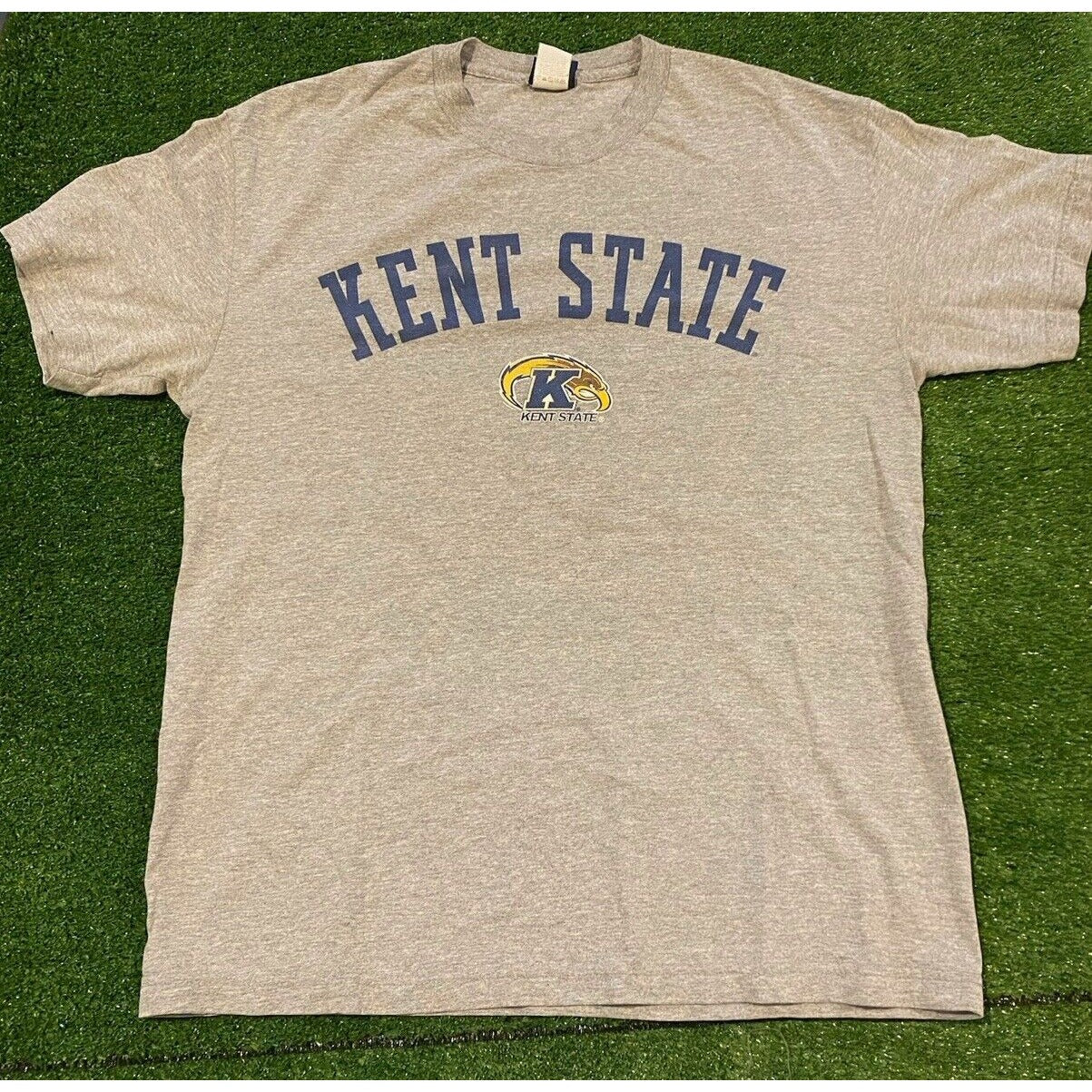 Vintage Kent State Golden Flashes shirt large football gray mens Y2K