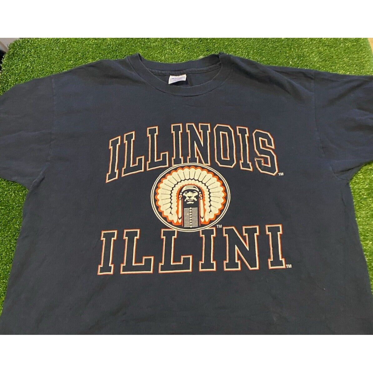 Vintage Illinois Fighting Illini shirt extra large Champion mens blue 1990s
