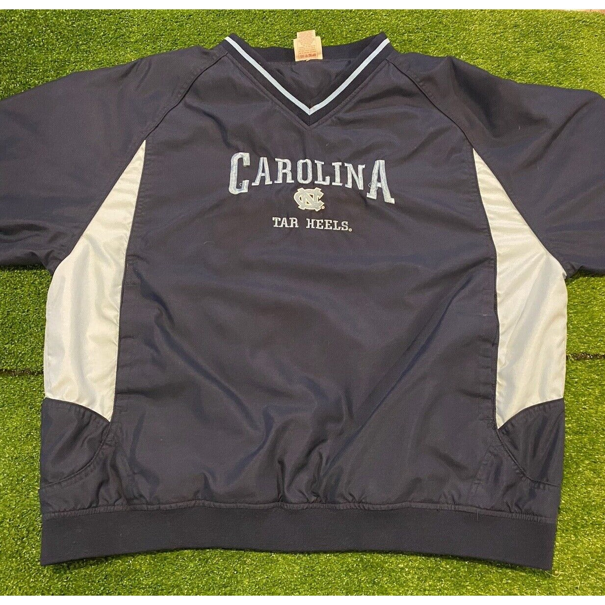 Vintage North Carolina Tar Heels pullover jacket coat XL mens blue Red Oak