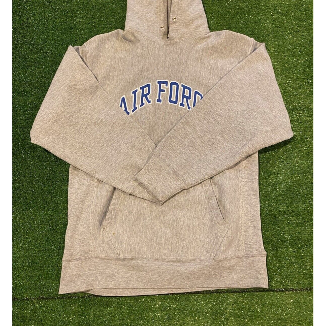 Vintage Air Force Falcons sweatshirt small hoodie mens gray blue football Y2K