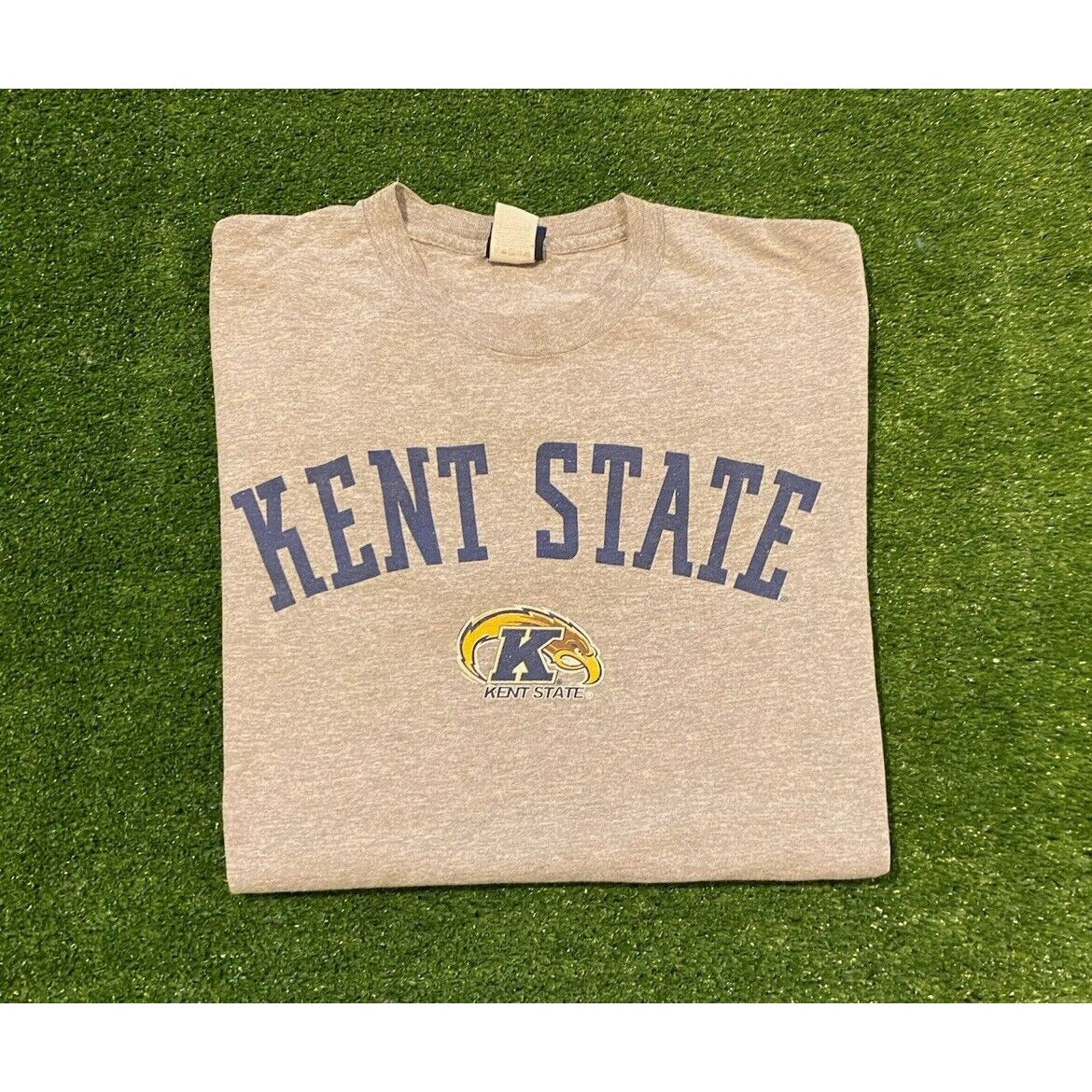 Vintage Kent State Golden Flashes shirt large football gray mens Y2K
