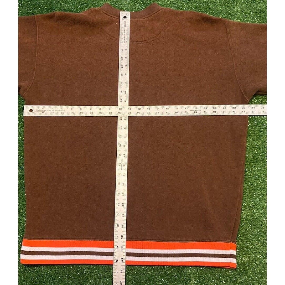 Vintage Cleveland browns sweatshirt mens extra large brown orange crew neck 90s