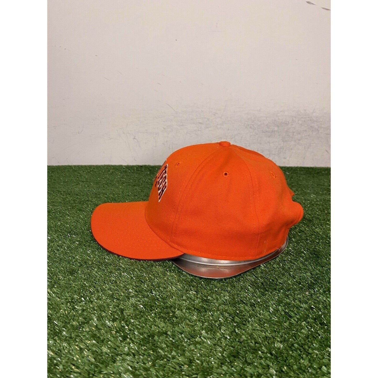 Vintage Virginia Tech Hokies hat cap snap back orange football Y2K mens NCAA