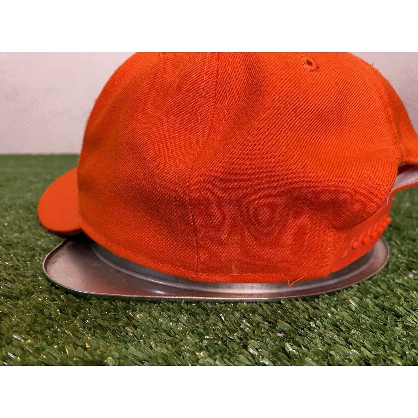 Vintage Virginia Tech Hokies hat cap snap back orange football Y2K mens NCAA