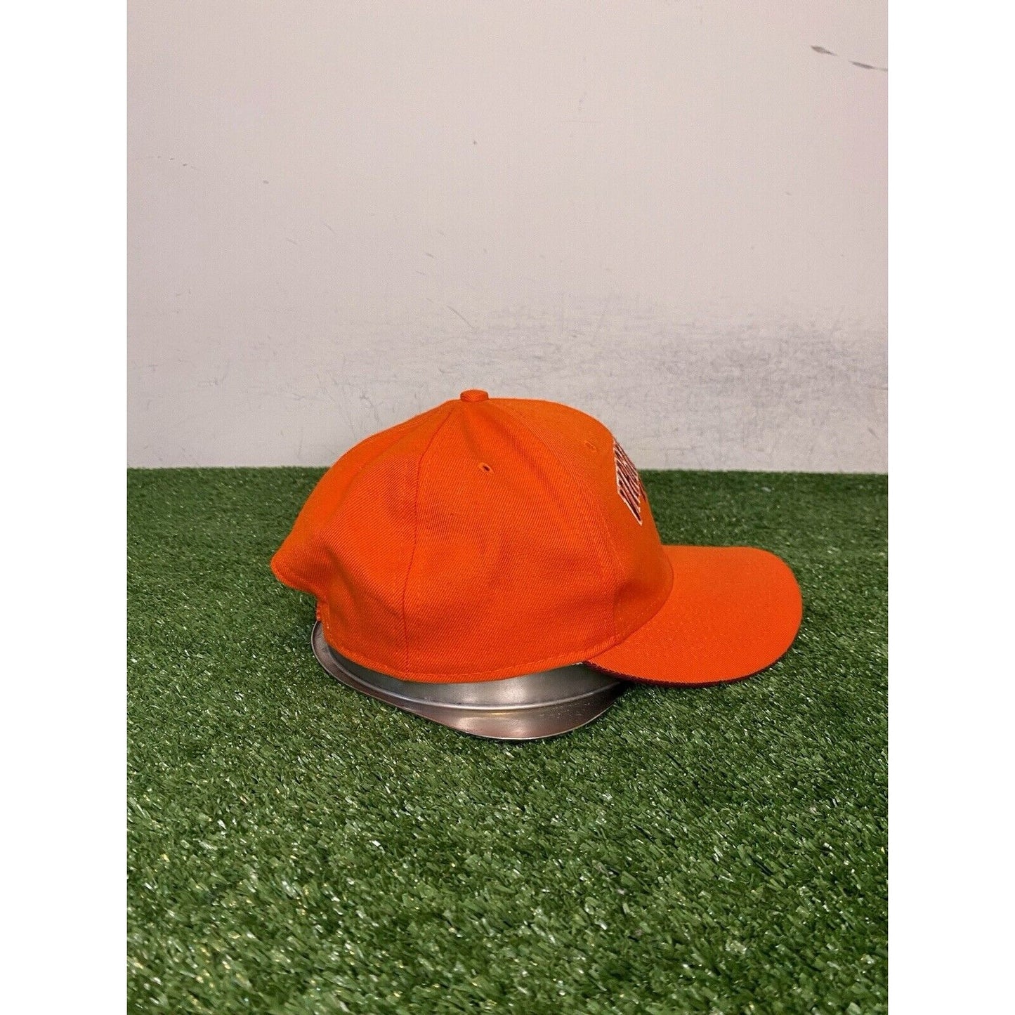 Vintage Virginia Tech Hokies hat cap snap back orange football Y2K mens NCAA
