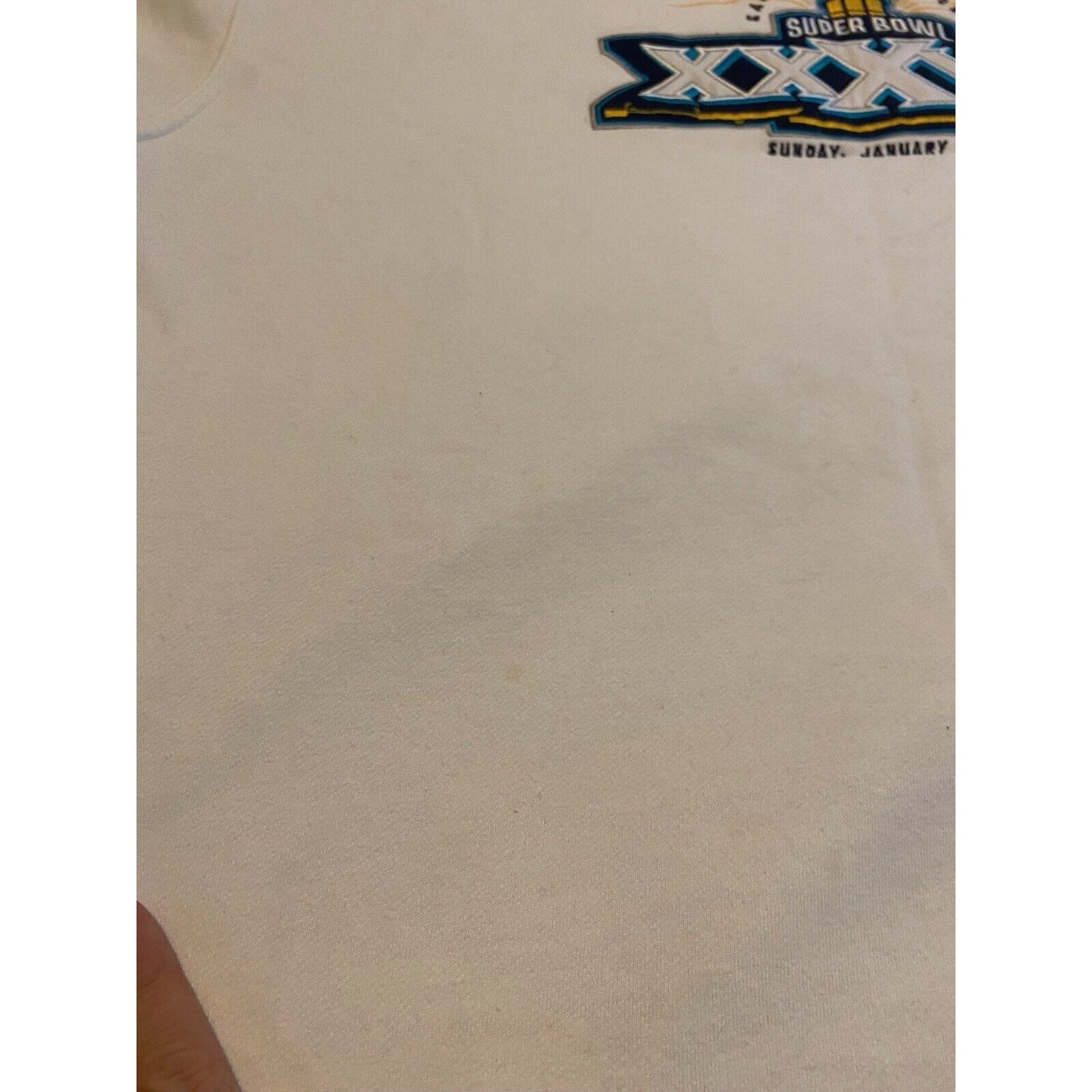Vintage Super Bowl sweatshirt mens extra large white XXXVII 27 football NFL 3