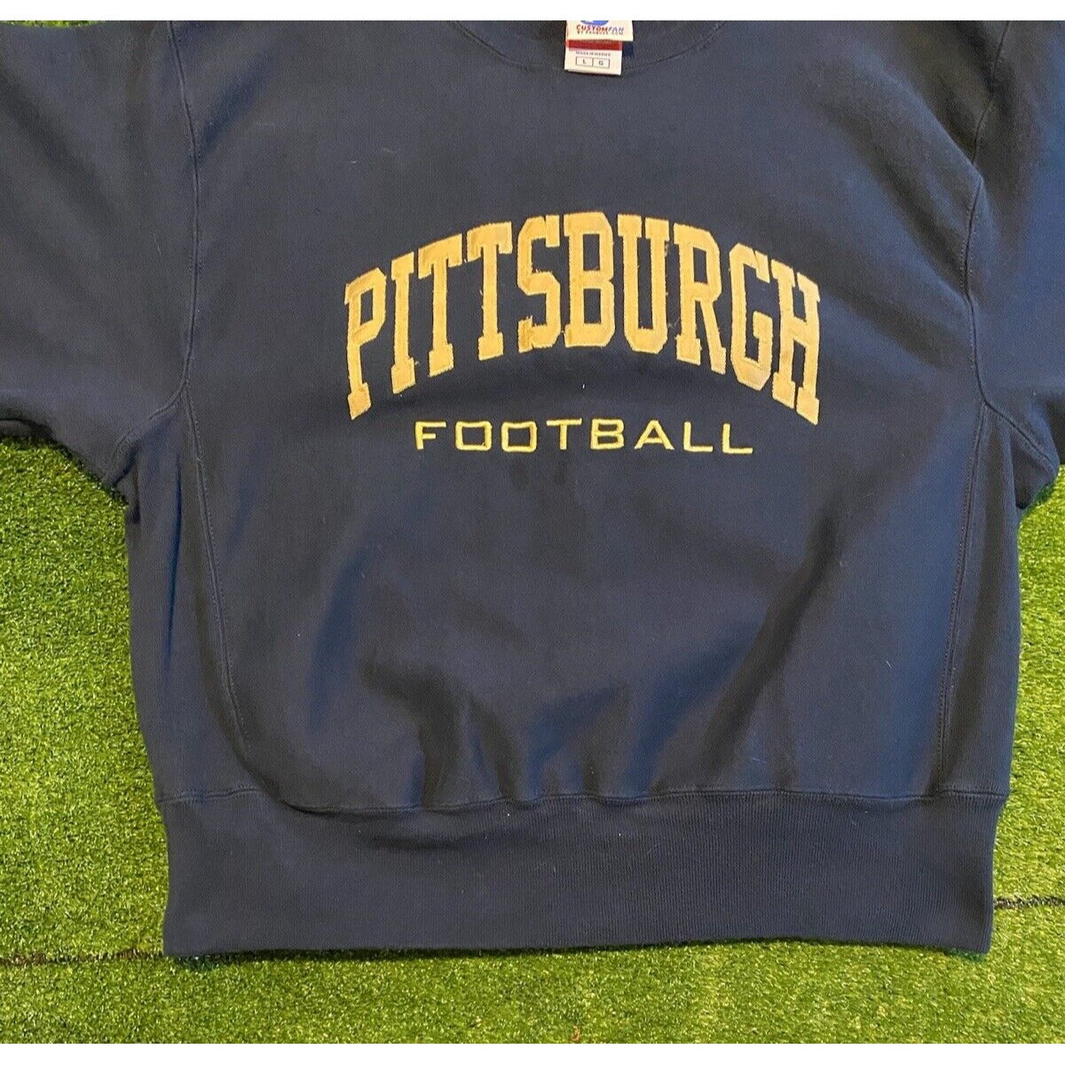 Pittsburgh Panthers sweatshirt mens large vintage Y2K Champion Reverse Weave A