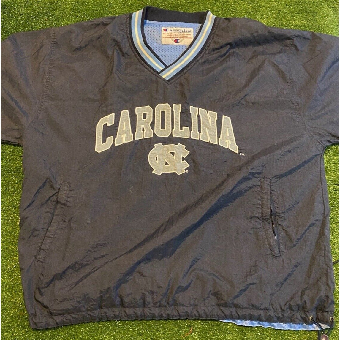 Vintage North Carolina Tar heels jacket mens XL blue pullover basketball RK