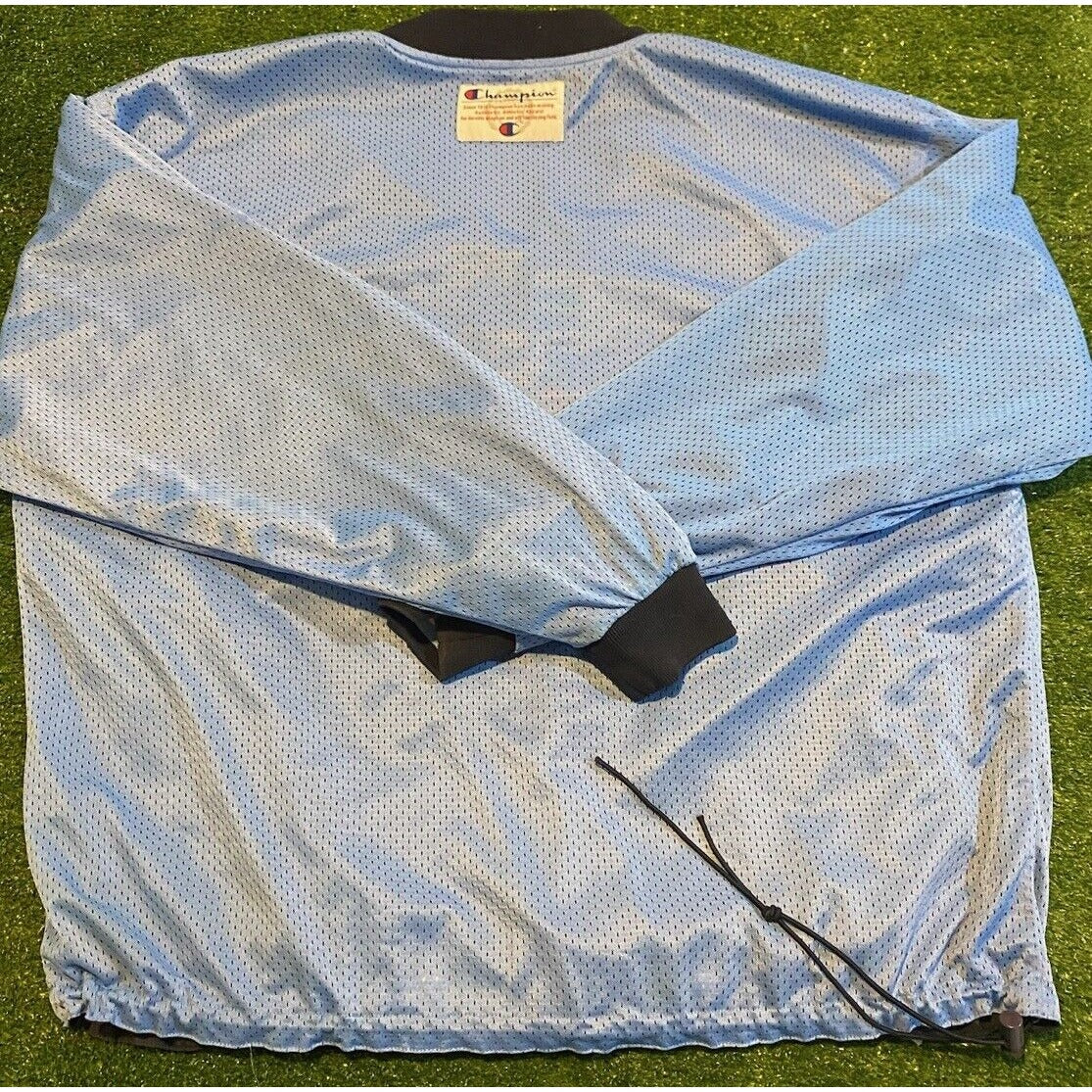 Vintage North Carolina Tar heels jacket mens XL blue pullover basketball RK