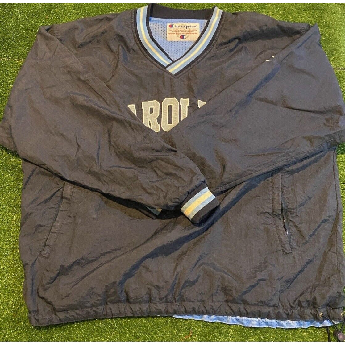 Vintage North Carolina Tar heels jacket mens XL blue pullover basketball RK