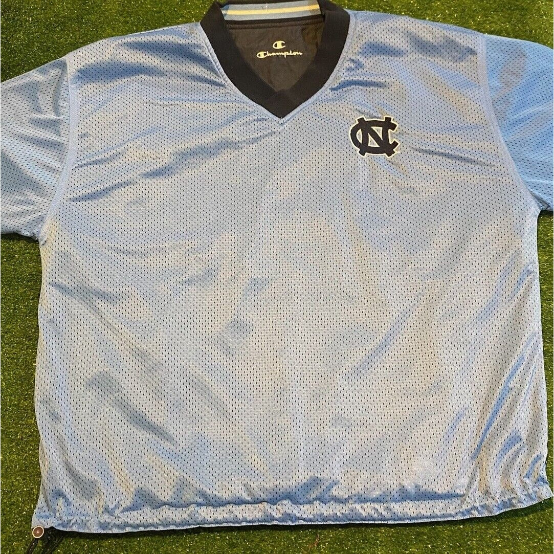 Vintage North Carolina Tar heels jacket mens XL blue pullover basketball RK