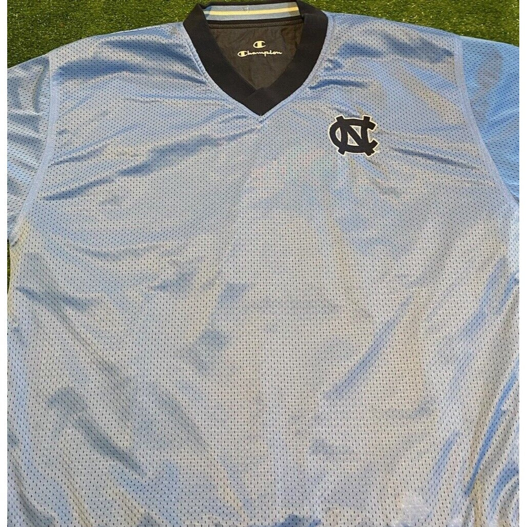 Vintage North Carolina Tar heels jacket mens XL blue pullover basketball RK