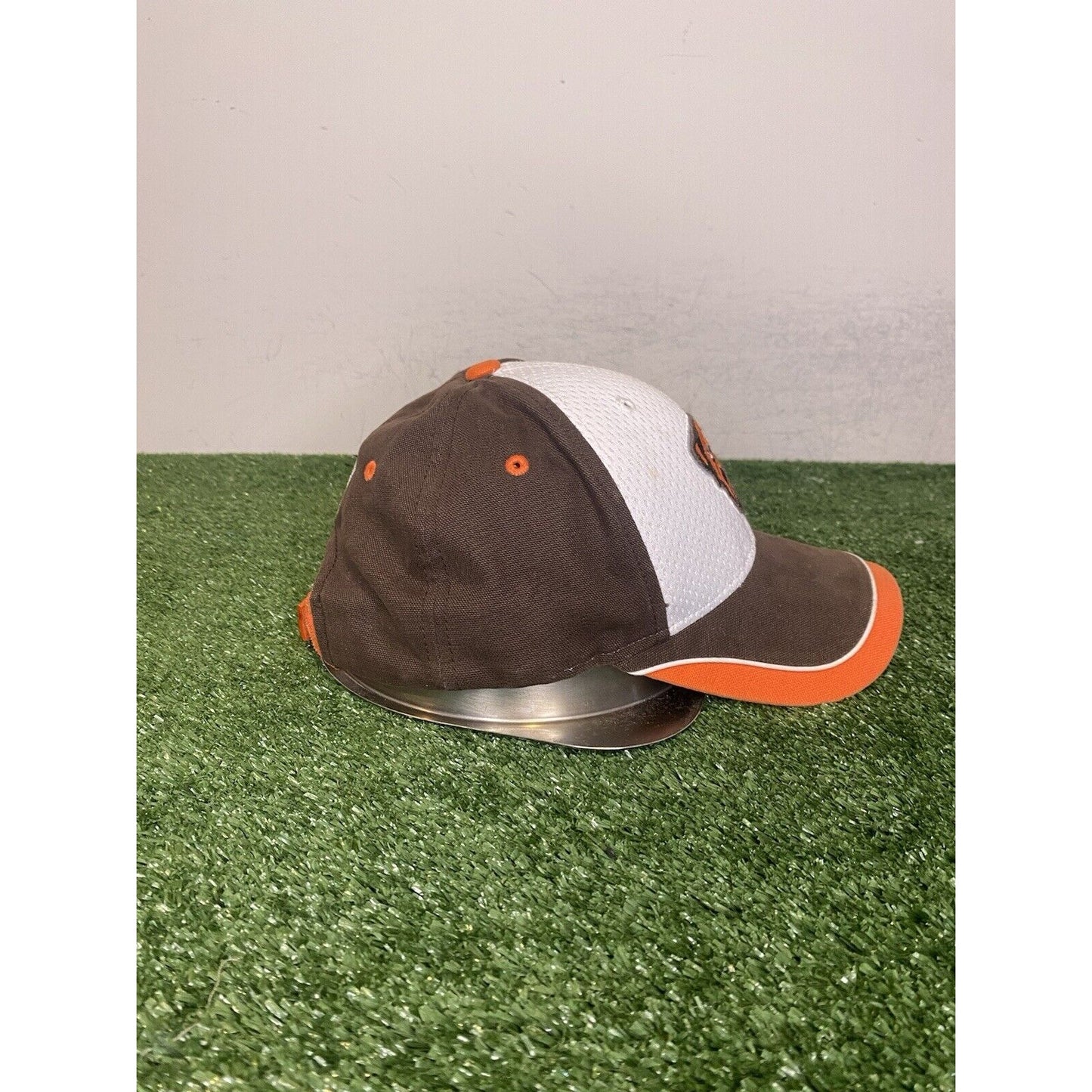 Vintage Cleveland Browns hat cap strap back Reebok dawg pound mens orange