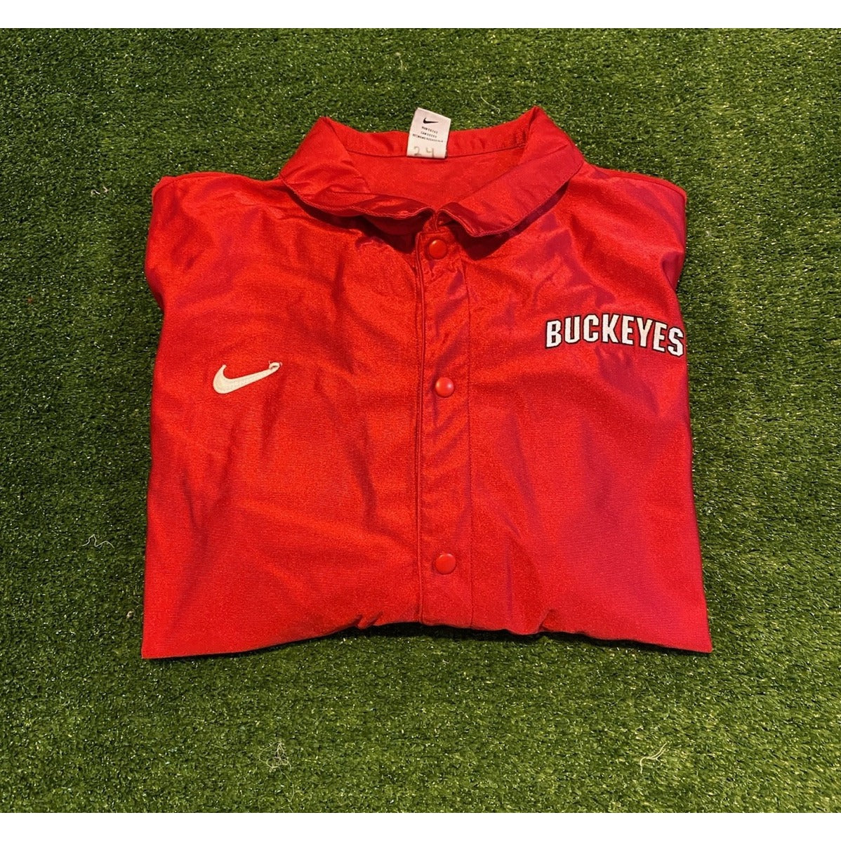 Ohio State Buckeyes jacket mens XL red vintage nike basketball authentic 90s RK