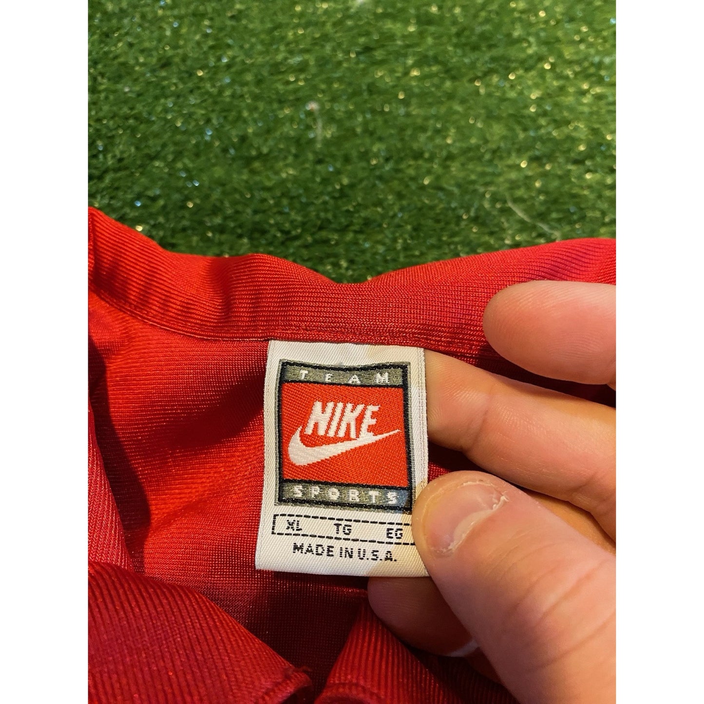 Ohio State Buckeyes jacket mens XL red vintage nike basketball authentic 90s RK