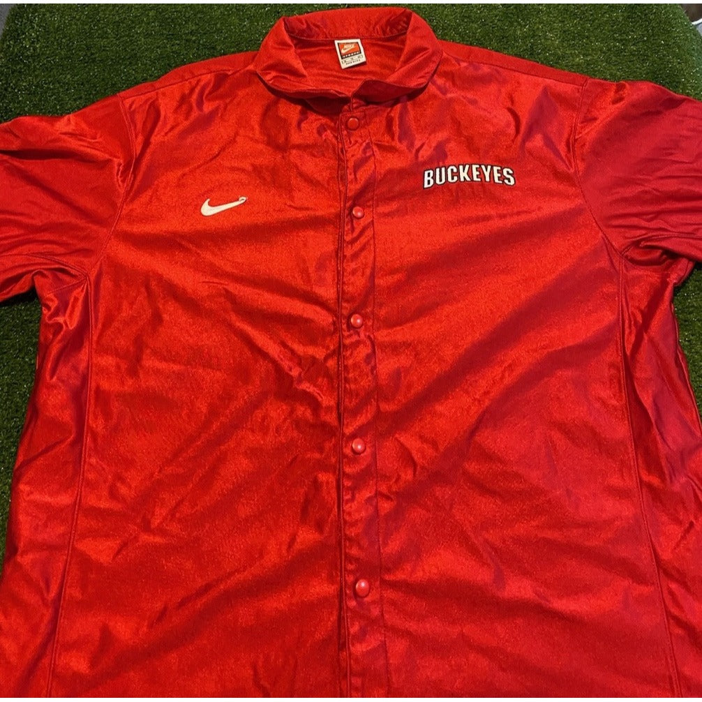 Ohio State Buckeyes jacket mens XL red vintage nike basketball authentic 90s RK