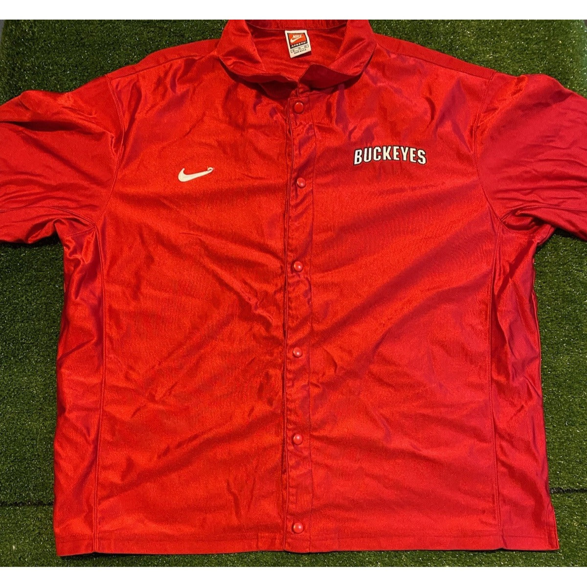 Ohio State Buckeyes jacket mens XL red vintage nike basketball authentic 90s RK