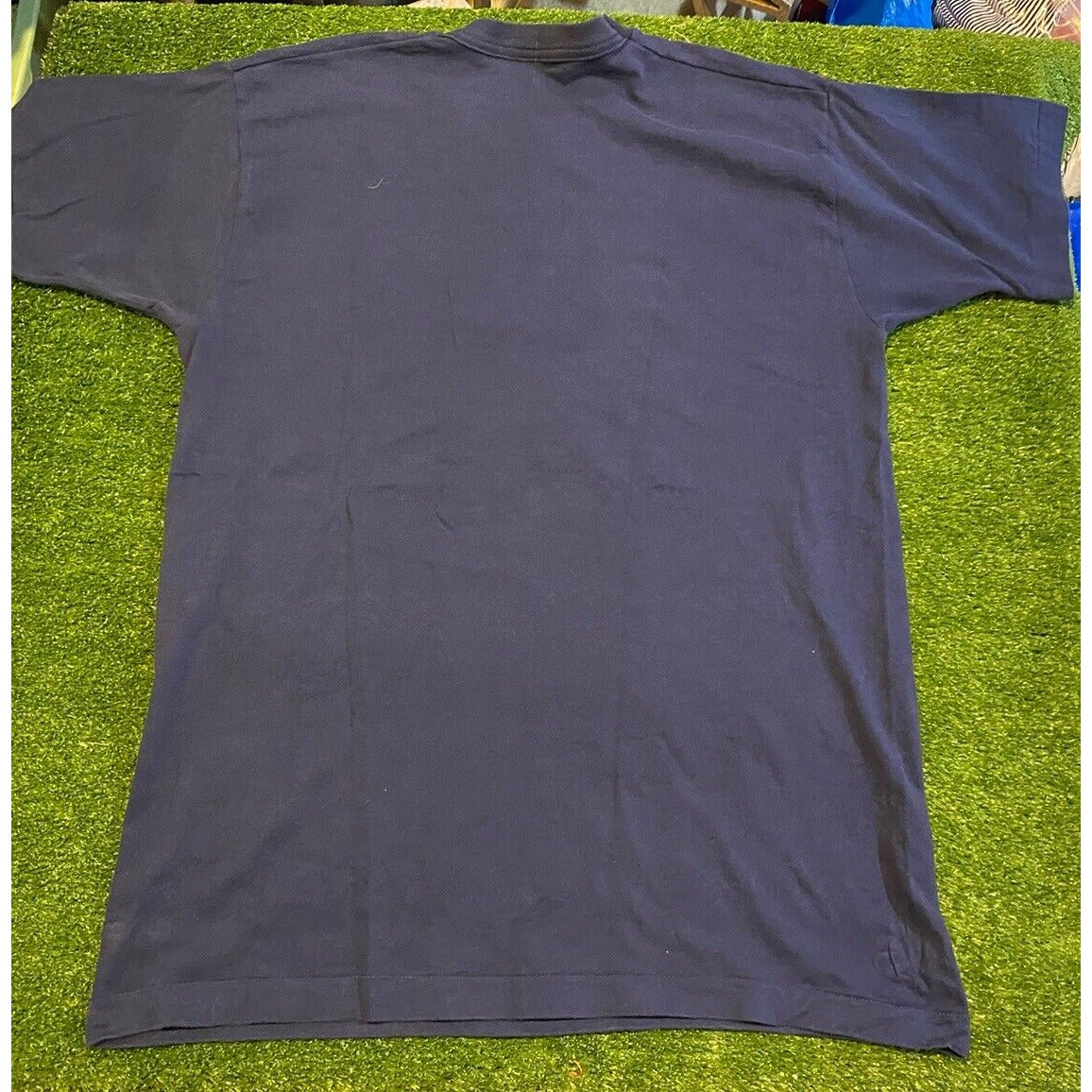 Vintage New York Yankees shirt mens large blue playoffs 1990s baseball MLB H