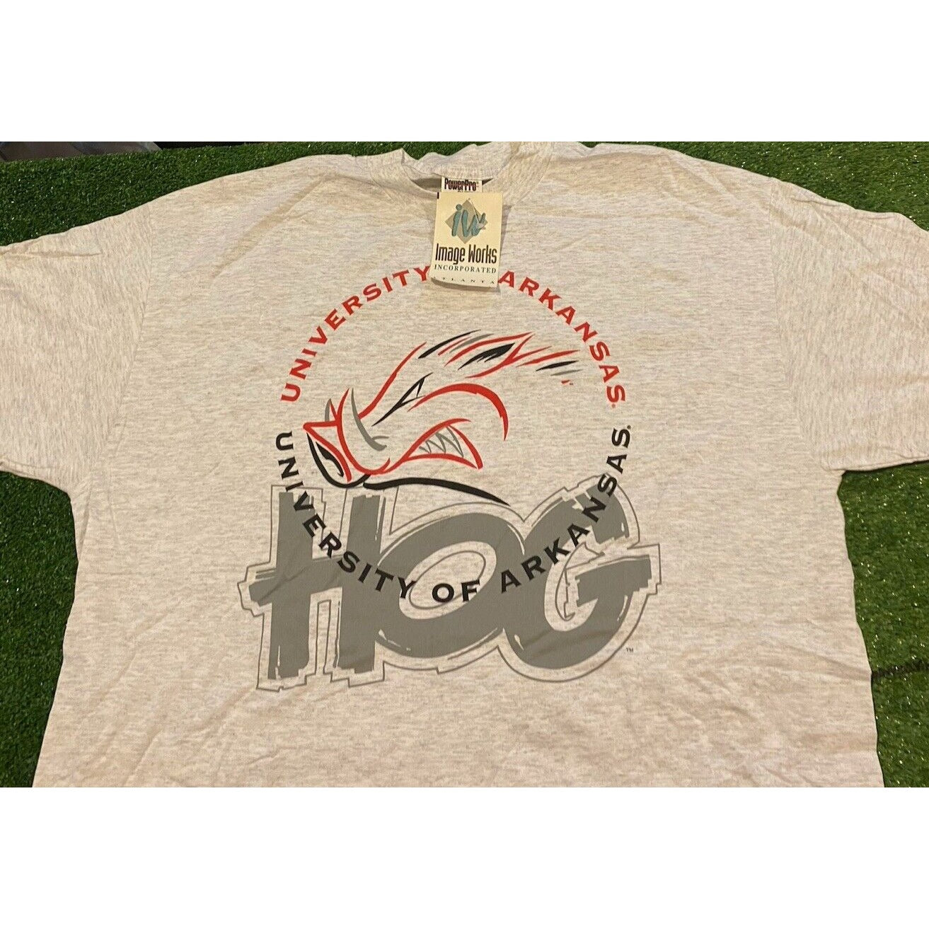 Vintage Arkansas Razorbacks tshirt 2XL XXL mens gray new 90s Hogs football