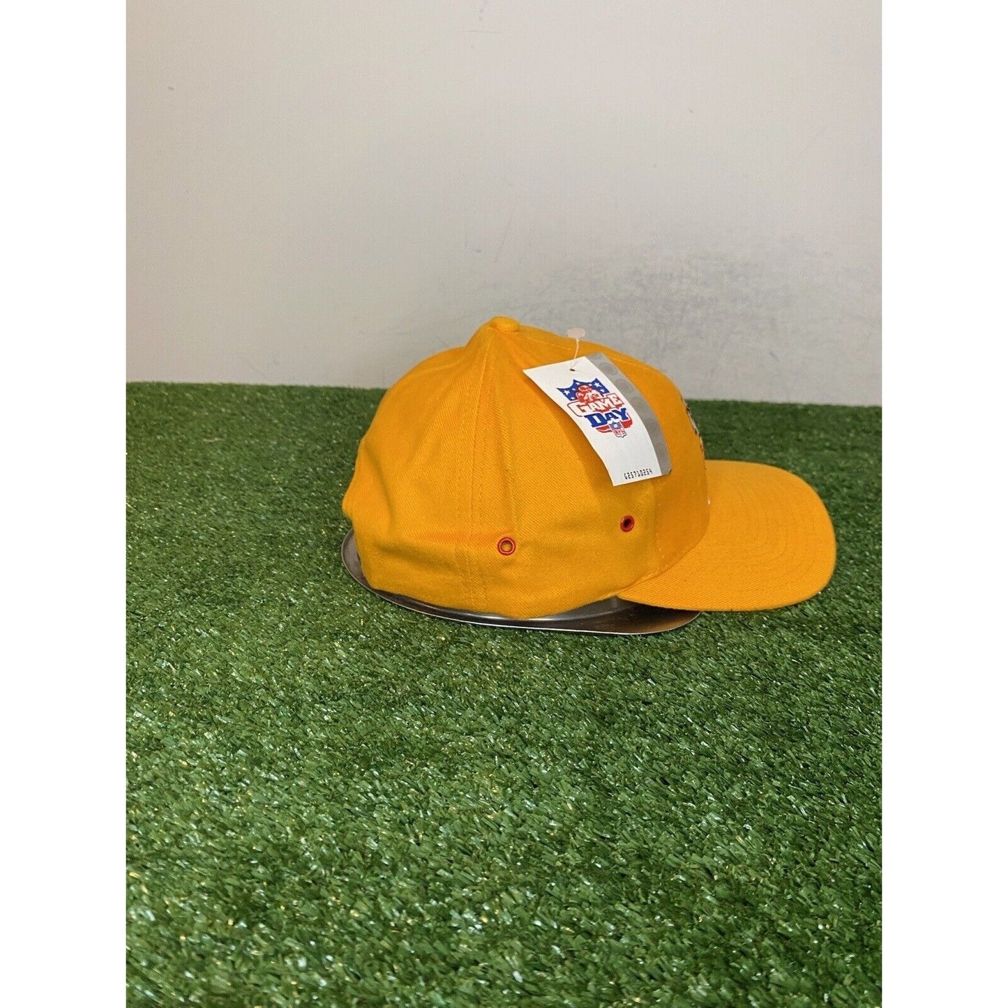 Vintage Kansas City Chiefs Hat Cap Snap Back New 90s logo 7 Mens Adult Yellow