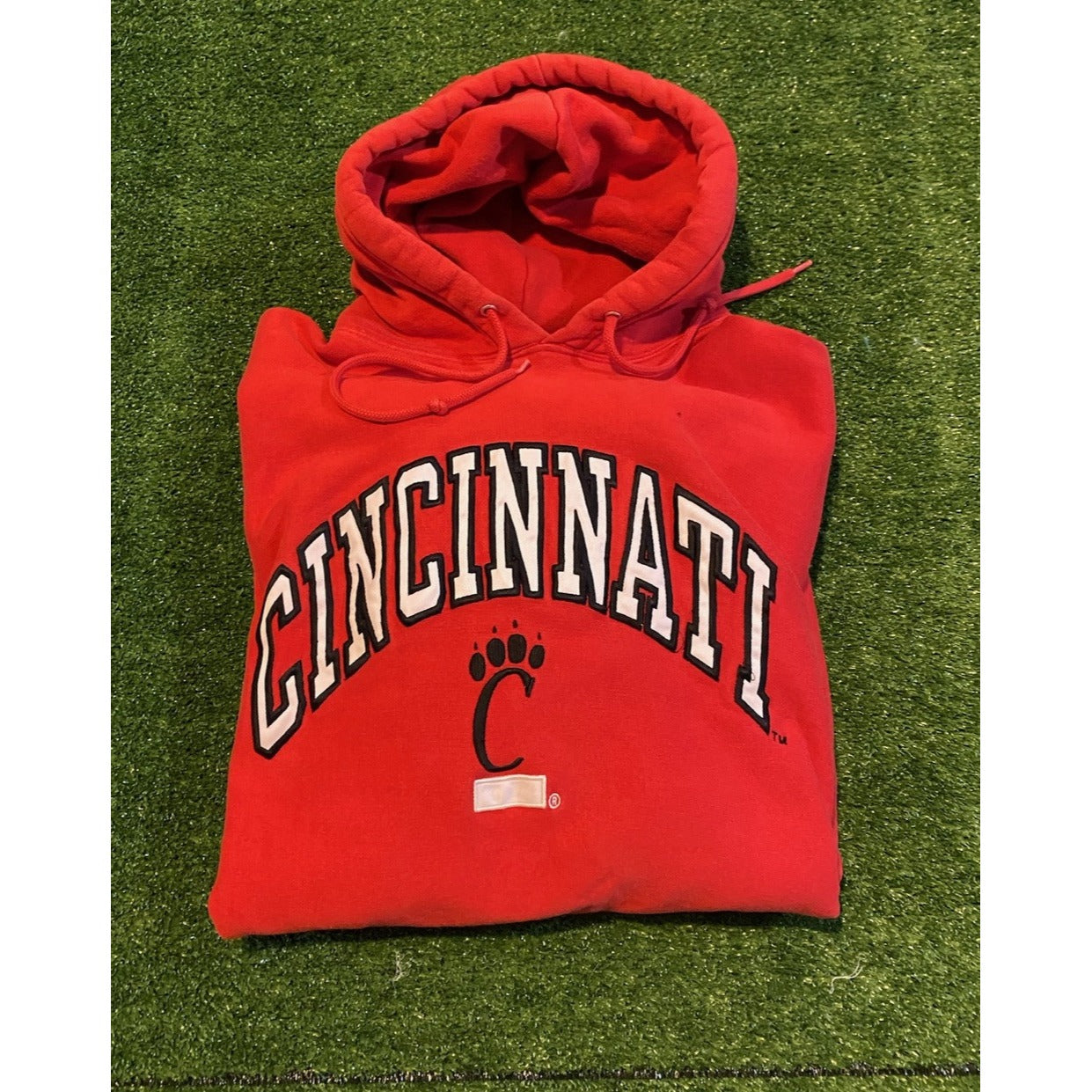 Cincinnati Bearcats hoodie mens extra large red black vintage Y2K basketball W